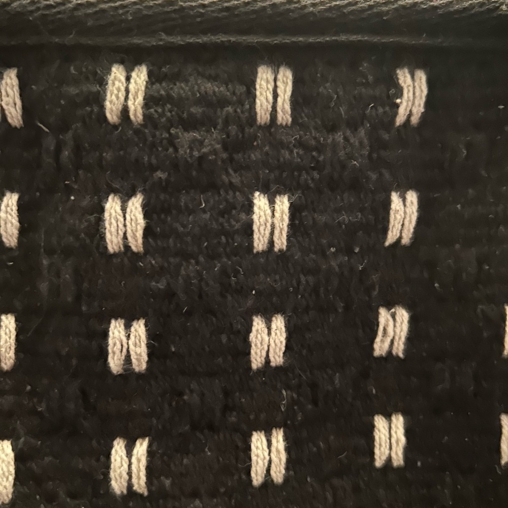 Universal Threads artisan textured cotton stripe lined tote bag.  Snap closure. - Picture 7 of 13